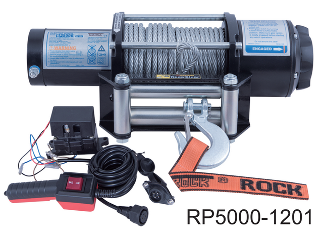 Rock, RP5000 Elektrowinden für Anhänger 12 Vdc 3,8HK 2268 kg