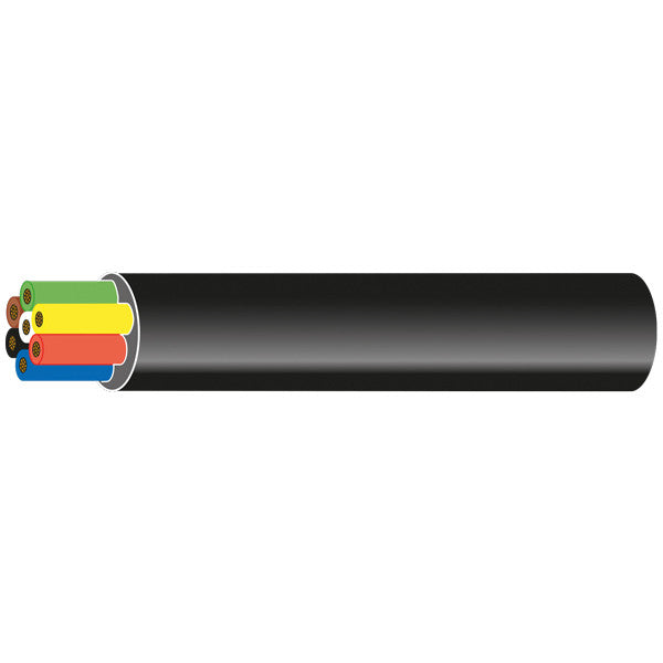 SeaTec, 1852 Anhängerkabel 7-adrig 6x1mm2 + 1x2mm2 schwarz 30m