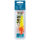 Kinetic Sabiki Pro fladfisk 90g i gul/rød farve, set forfra