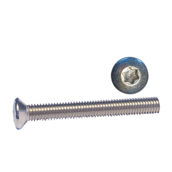 Maskinskrue Linseh Torx 5 x 30 A4 fra 1852, pakket i en klar plastikpose.