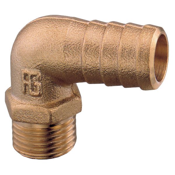 Guidi slangestuds 90° med udvendigt gevind, 1" til 32mm slange