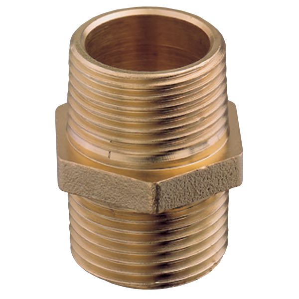 Guidi brystnippel med udvendigt gevind, 2" 61 mm, i messing