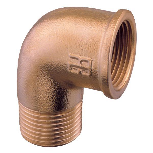 Guidi 90° bøjning i bronze set fra siden