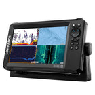 Lowrance 9 HDI kombi instrument set op på en båd