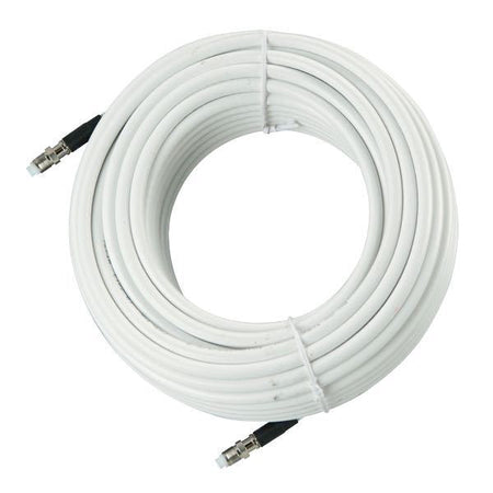 Glomex VHF kabel RG-8X 6m med FME stik, viser detalje af kablen