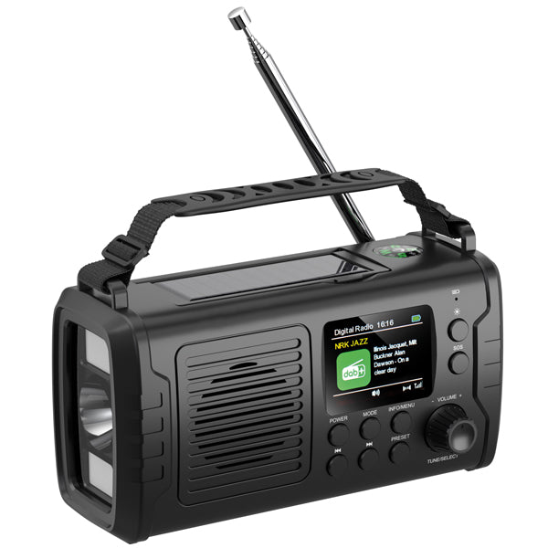 1852, Notradio mit DAB+ & FM und Solar 17×10×7 cm