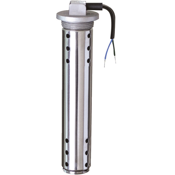 Kus waste giver 200mm 1 1/4", set forfra med detaljeret visning af sensoren