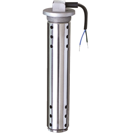 Kus waste giver 200mm 1 1/4", set forfra med detaljeret visning af sensoren
