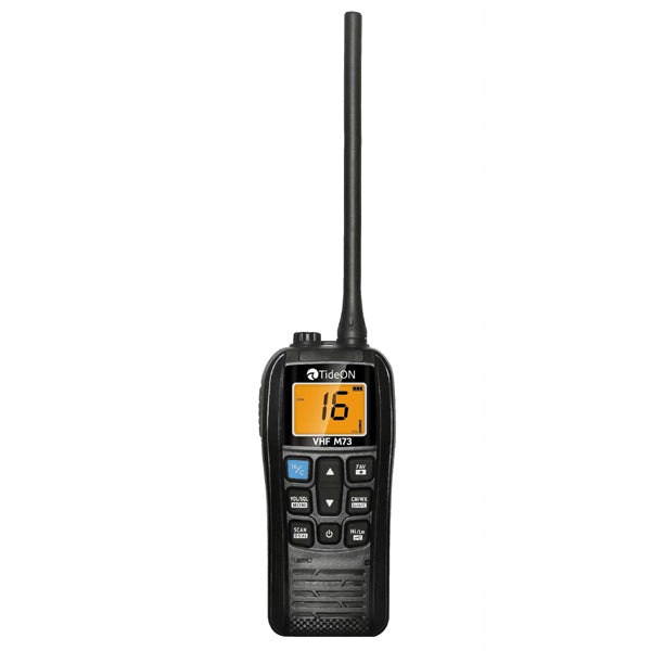 TideON, VHF M73 Handfunkgerät Float IP67 5W mit Tischladegerät