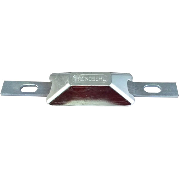 Detalje af Tecnoseal zinkanode med mål 82×26 mm.
