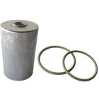 Tecnoseal zink anode med en diameter på 61 mm, set fra siden.