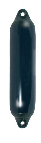 Polyform F4 fender i navy med sort top set fra siden