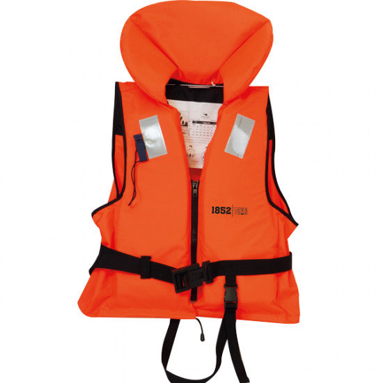 1852 redningsvest i orange farve, designet til børn mellem 20-30 kg