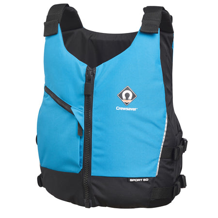 Crewsaver Sport 50N flydevest vist bagfra med justerbare remme