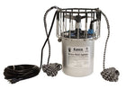 Kasco de-icer 3/4 hk set fra siden, klar til installation i vandet.
