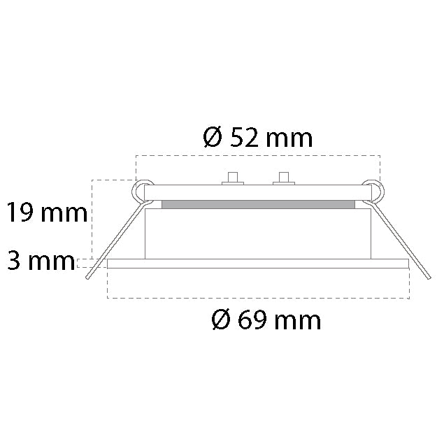 Casolux Maria lille alu. hvid 3000K 10-32v