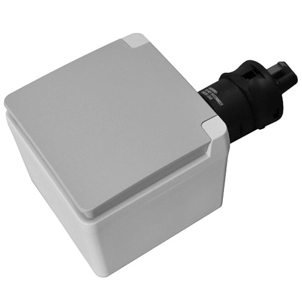 Ratio, Aufbau-Schuko für Landstrom mit Abdeckung 16A IP55
