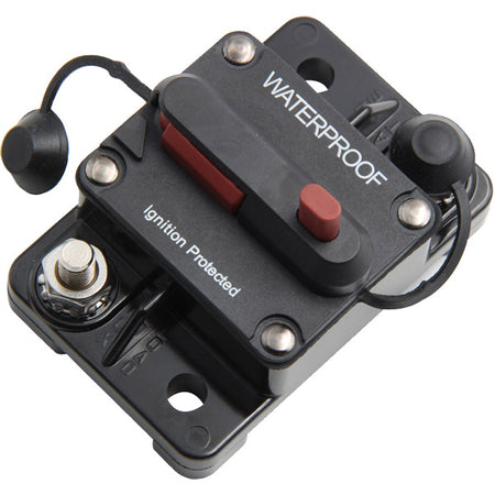 Automatsikring 40 amp fra 1852, vist fra fronten med monteringshuller.