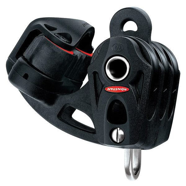 Ronstan, Serie 30 Orbit Dreifachblock mit Hundsfott und Fröschenbein