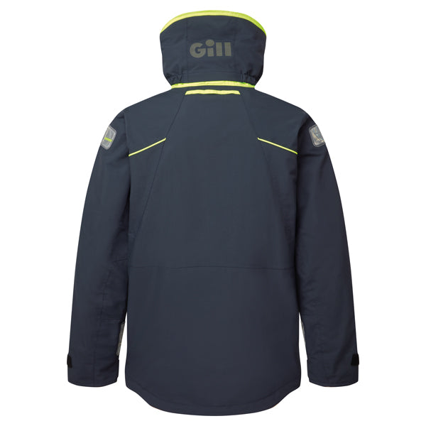 Gill offshore jakke i navy med detaljeret syning og refleksmateriale