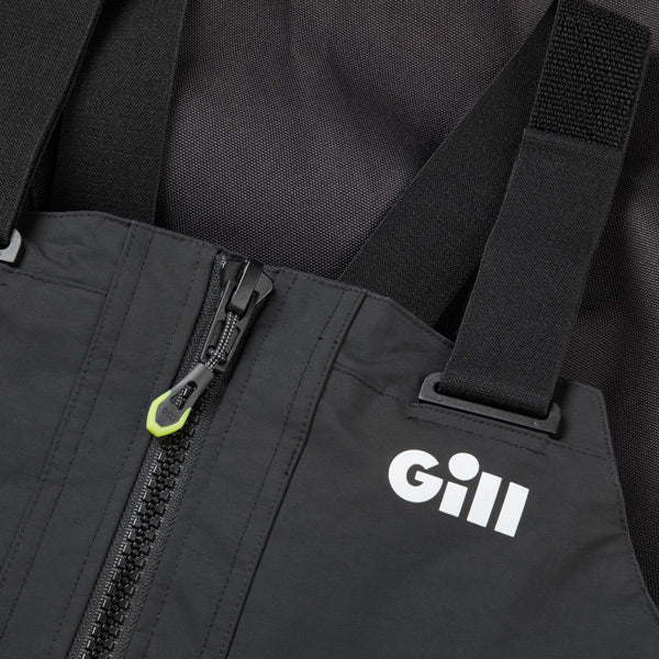 Gill OS33TW Coastal buks i sort, vist bagfra med fokus på funktionalitet.