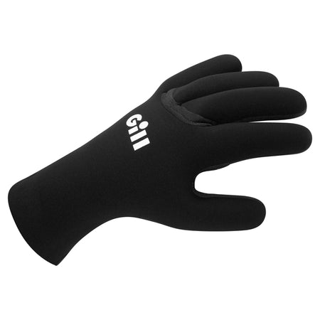 Gill, 7674 neoprene vinterhandske i sort set fra forsiden