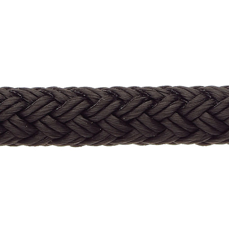 Robline Rio fortøjningsline i sort, 20 mm tyk, 1 meter lang.