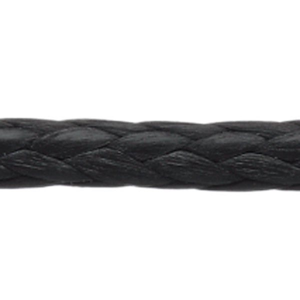 Robline Ocean 3000 Dyneema fald i sort, 2 mm tykkelse, set fra siden.