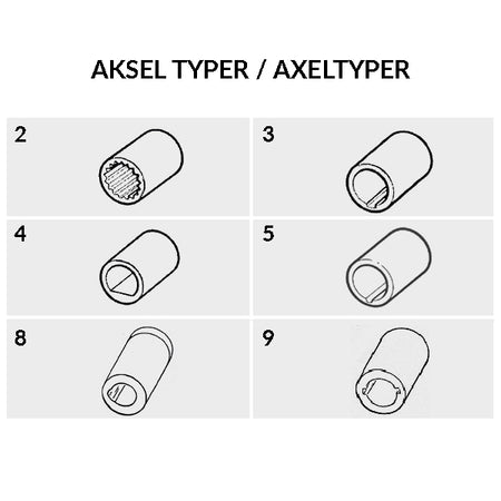 Impeller fra SeaTec vist fra siden med detaljeret design