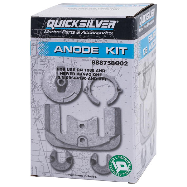 Quicksilver, 888758Q02 Aluminium-Opfersatz für MerCruiser Bravo One