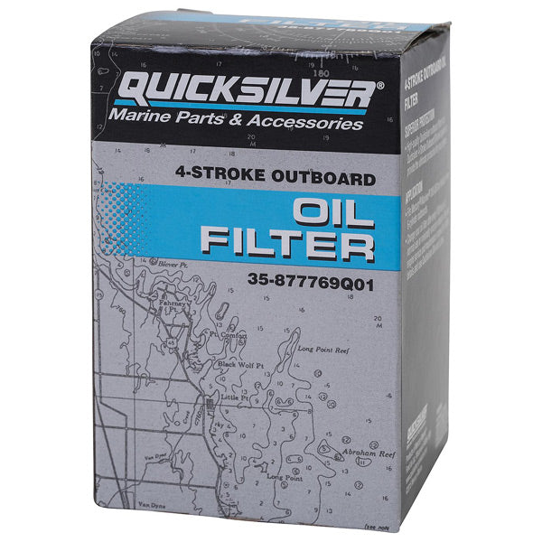 Quicksilver, 877769Q01 Ölfilter für Mercury Verado 6-Zylinder-Außenborder