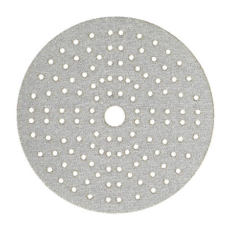 Mirka slib rondel 150mm med 121 huller og korn P80 set forfra