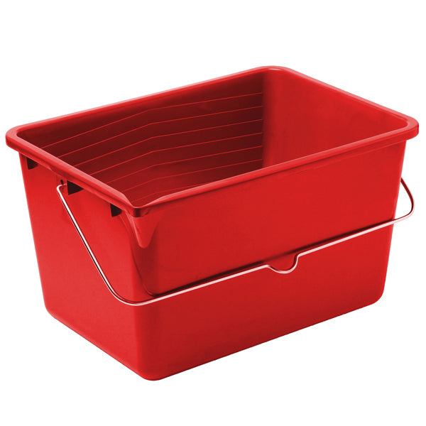 SeaTec, Roter Farbroller-Eimer 8 Liter rechteckig