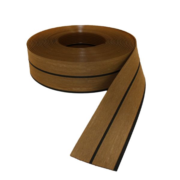 Flexiteek, Isiteek 2x45mm Planke Teak/schwarz 90 mm
