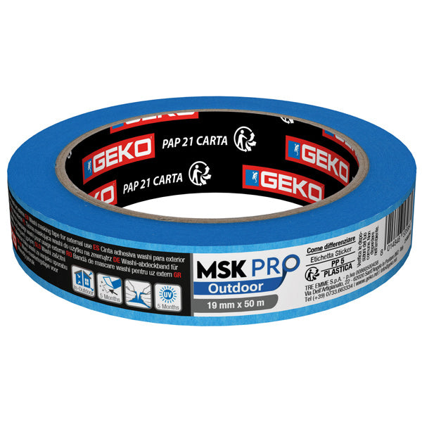 Geko, SeaTec, Geko Pro Outdoor blaues Abklebeband 19mm X 50M