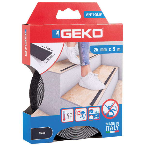 Geko, SeaTec, GEKO rutschfestes Band 25mm x 5 m schwarz