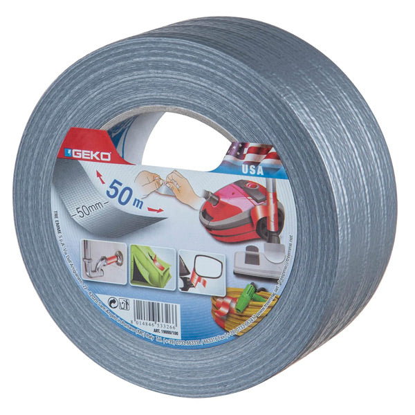 Geko, Ultra Repair Tape Gaffa grau 50mm X 50m