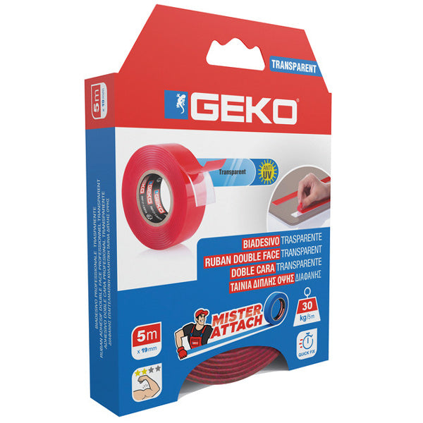 Geko, SeaTec, Geko Extreme doppelseitiges Schaumklebeband 19mm x 5m