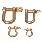 Foresti messing lyre sjækel 5mm set forfra