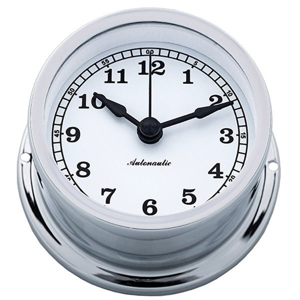AutoNautic, SeaTec, Autonautic Minor 72 Schiffsuhr Ø72/50 mm verchromtes Messing