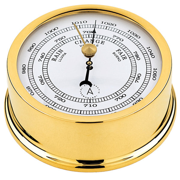 AutoNautic, SeaTec, Autonautic atlantic 95 Barometer Ø95/70 mm vergoldetes Messing