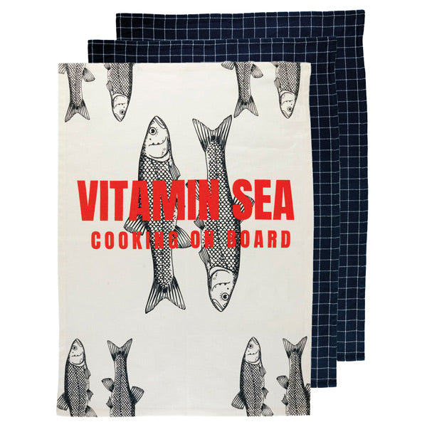 Marine Business, Vitamin Sea Geschirrtuch 3 Stk. 70x50 cm