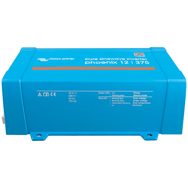 Detaljevisning af Victron Phoenix inverter fra siden