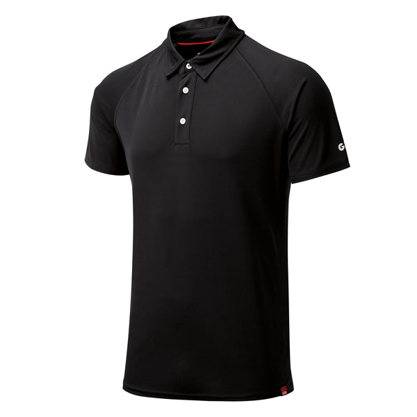 Gill UV008 herrepolo i sort vist fra siden