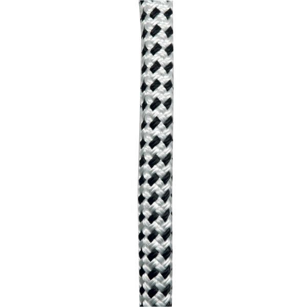 Robline fortøjningstov i hvid og sort, 14mm tykkelse og 6m længde.