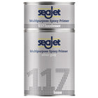 SeaJet 117 Epoxy Primer i sølvgrå farve i en 5L beholder