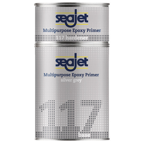 SeaJet 117 Multipurpose Epoxy Primer i hvid 20L spand, klar til brug.