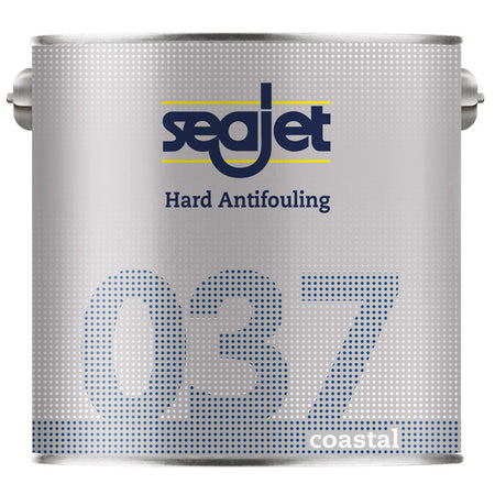 Seajet 037 bundmaling vist med labels og produktinformation